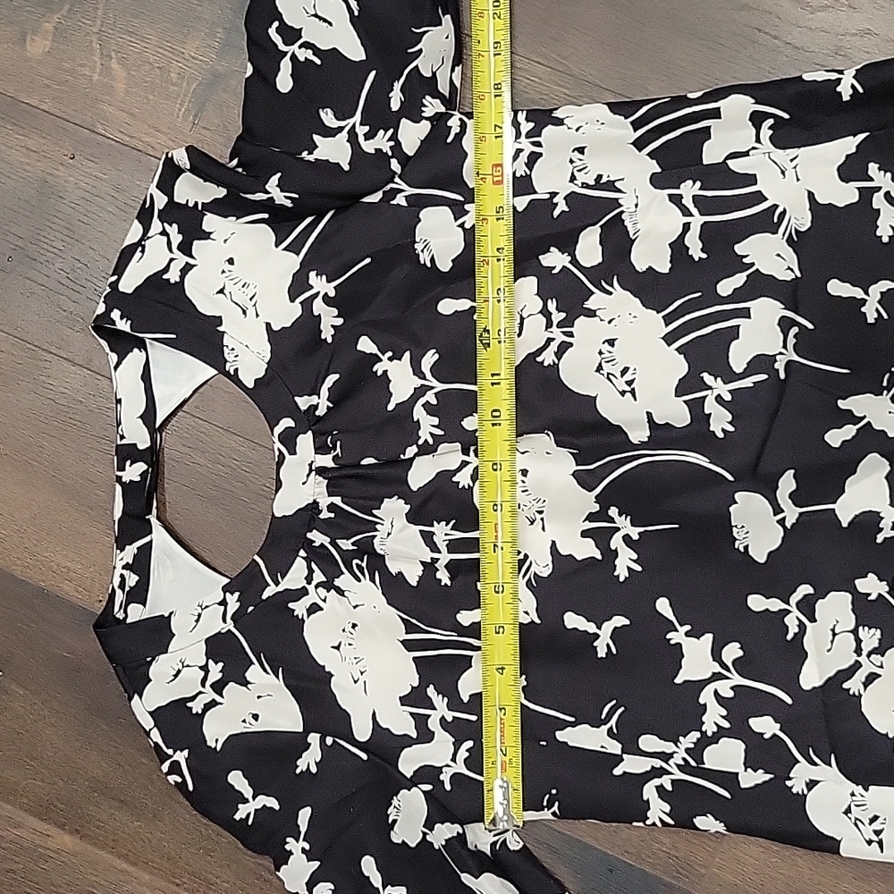 Kate Spade Florence Broadhurst silk bow detail open Floral Dress 4 - Picture 8 of 16